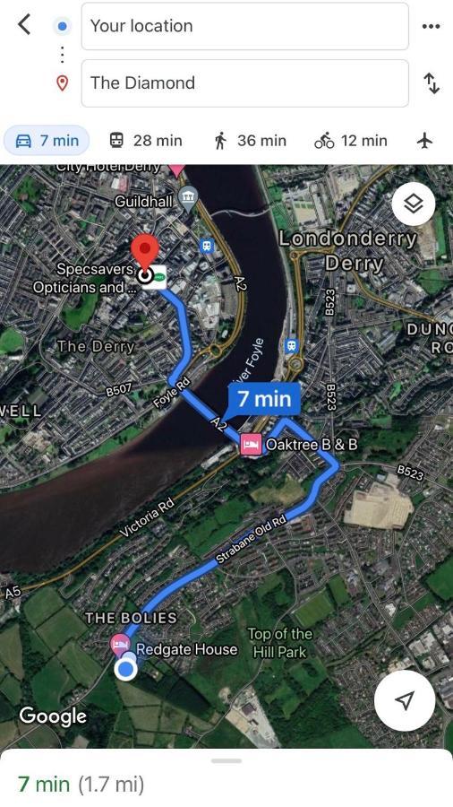 Redgate House Bed & Breakfast Londonderry Eksteriør bilde